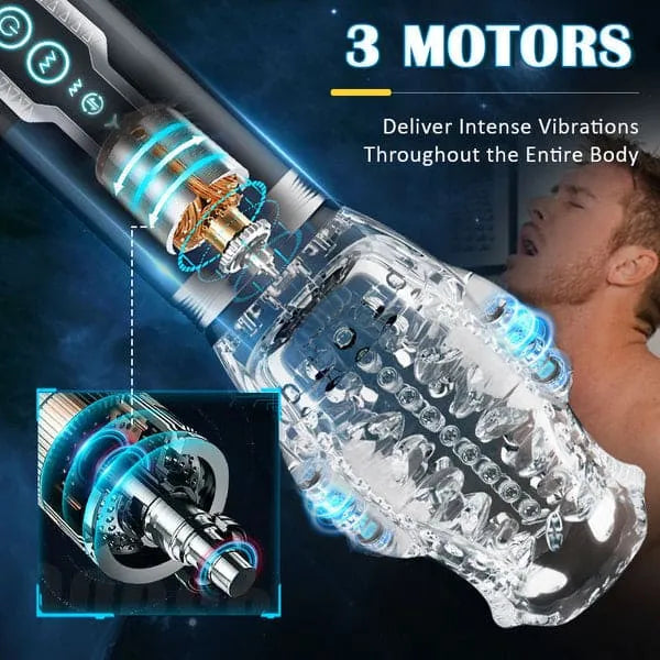 2026 Newest 3 in 1 Upgraded Gawk Gawk 3000 Pro - Male Rose 5 Thrusting & 5 Rotating & 7 Vibrating Modes, Adult Toys Automatic Men Masturbation Machine Electric Pocket Pussy Male Stroker – product view 3
