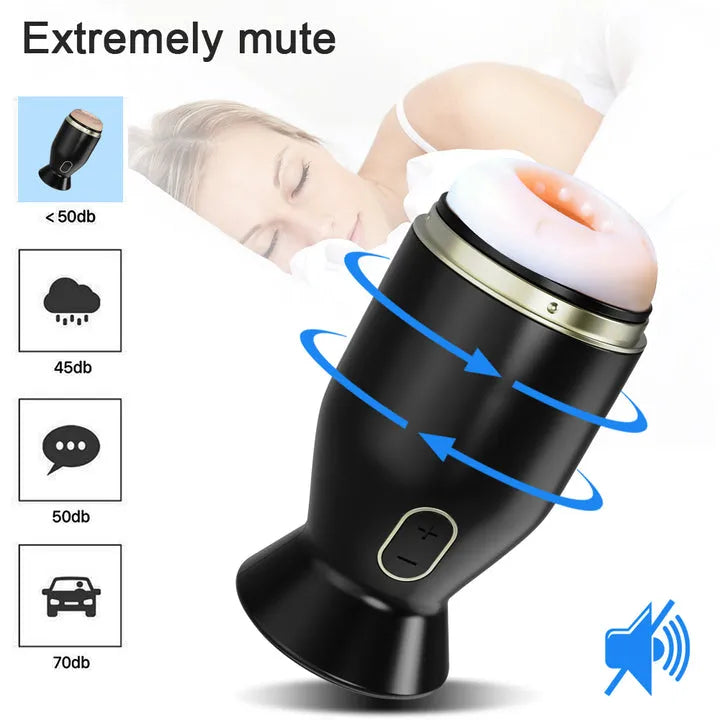 PulseMax 6 Vibration Pattern Rotation 2 in 1 Blowjob Simulator Toy — product image 3