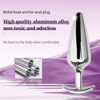 4 PCS Metallic Silver Anal Dilation Anal Plug – product view 3