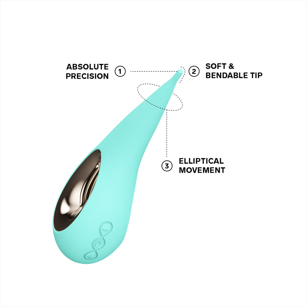 LELO DOT Elliptical Clitoral Stimulator in Lilac – product view 15