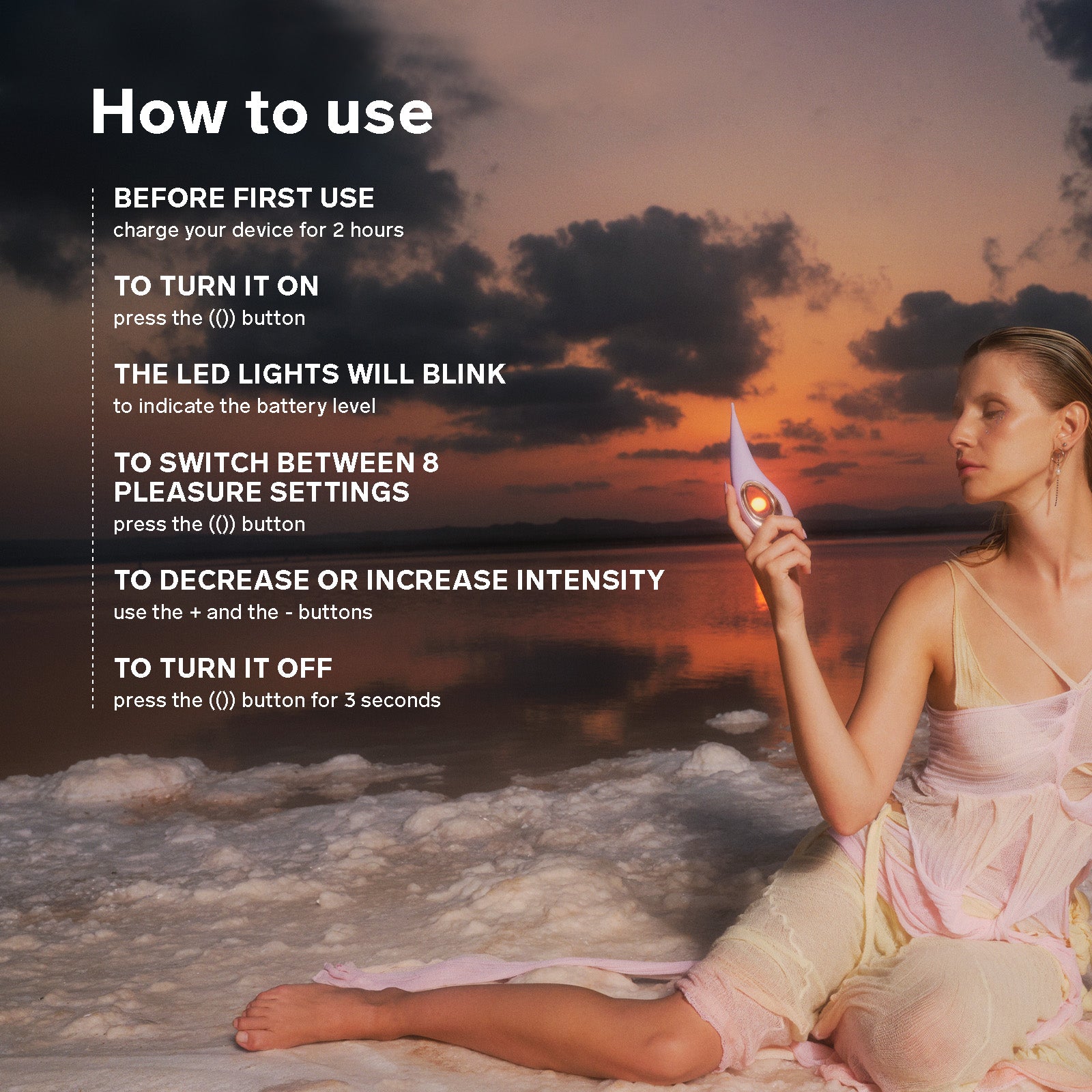 LELO DOT Elliptical Clitoral Stimulator in Lilac – product view 2