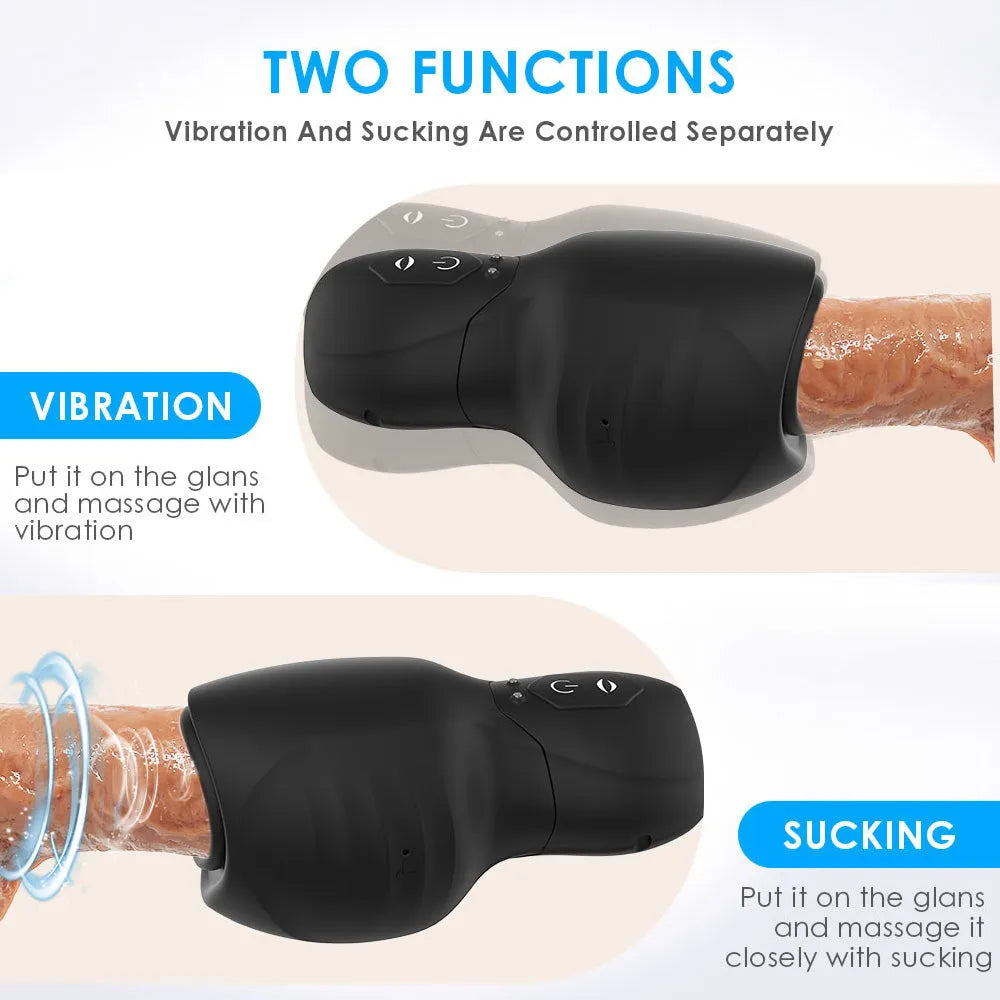 UltraDriveⅡ 7 Vibration 3 Sucking Male Stroker Penis Trainer Super Pleasure Glans Trainer – product view 5