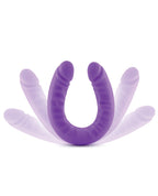 18 Inch Double Ended Dildo & Slim Silicone Purple Dildo – product view 6