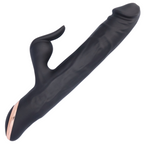 Bato Plus Veined Thrusting & Vibrating Rabbit Machine silicone dildo side view | AnneToys