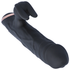view of shaft and tip of black Bato adult toy | AnneToys