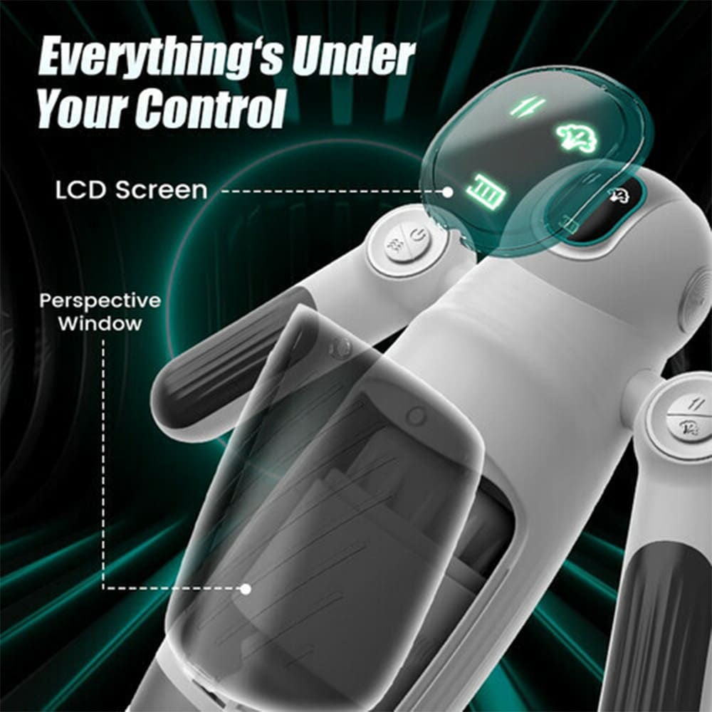 7 Thrusting & 12 Vibrations & Handle Design Automatic Male Stroker – product view 6