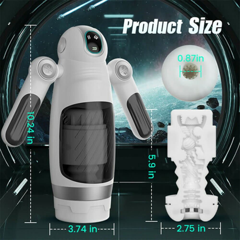 7 Thrusting & 12 Vibrations & Handle Design Automatic Male Stroker – product view 8