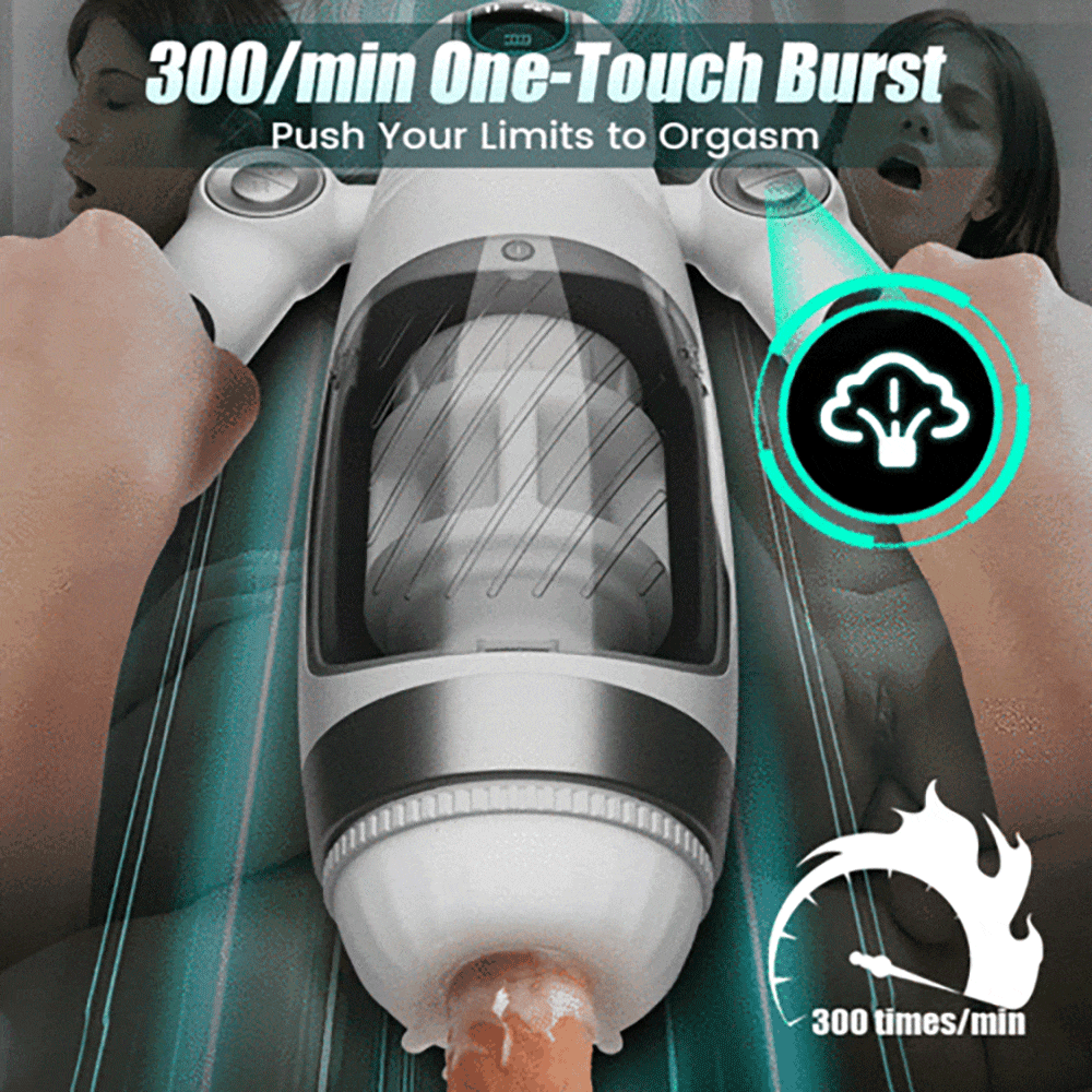 7 Thrusting & 12 Vibrations & Handle Design Automatic Male Stroker – product view 5