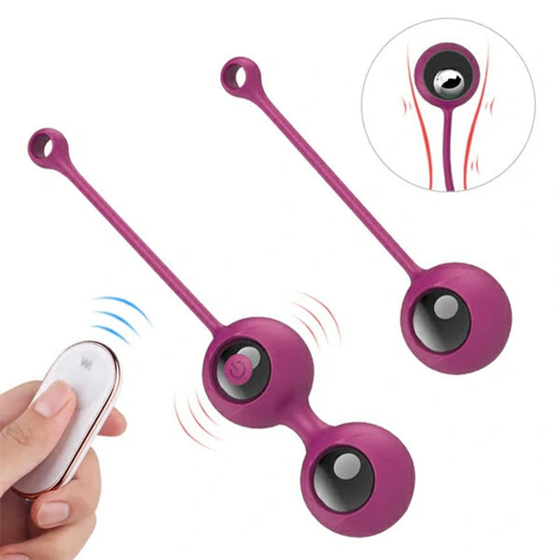 Remote control vibrating Kegel ball private part contraction pelvic floor muscle vibrator – product view 6