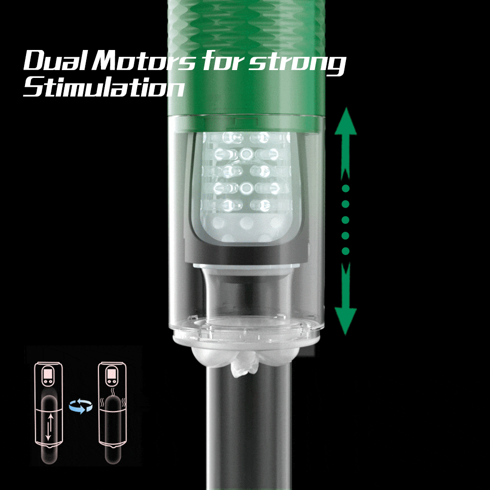 【Best Reputation】3.54'' Diameter Oversized Storm Telescopic LCD Display 6-speed Timing Function Smart Stroker – product view 6