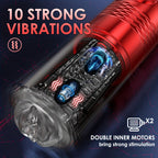 【Best Reputation】3.54'' Diameter Oversized Storm Telescopic LCD Display 6-speed Timing Function Smart Stroker – product view 10