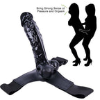 Triangle Wearing King Kong Gay Leather Pants Dildo – product view 4