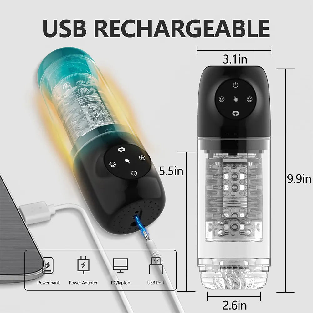 4 In 1 Upgraded Version 7 Suction Power 7 Rotating Male Stroker — product image 7