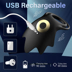 Vibrating Cock Ring with 10 Vibration Modes, Couple Penis Ring Glans Training Toy – product view 14