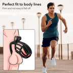 Male Chastity Device Cock - Adult Sex Toy For Male Penis Exercise With 4 Size Rings Invisible Lock And Key – product view 13