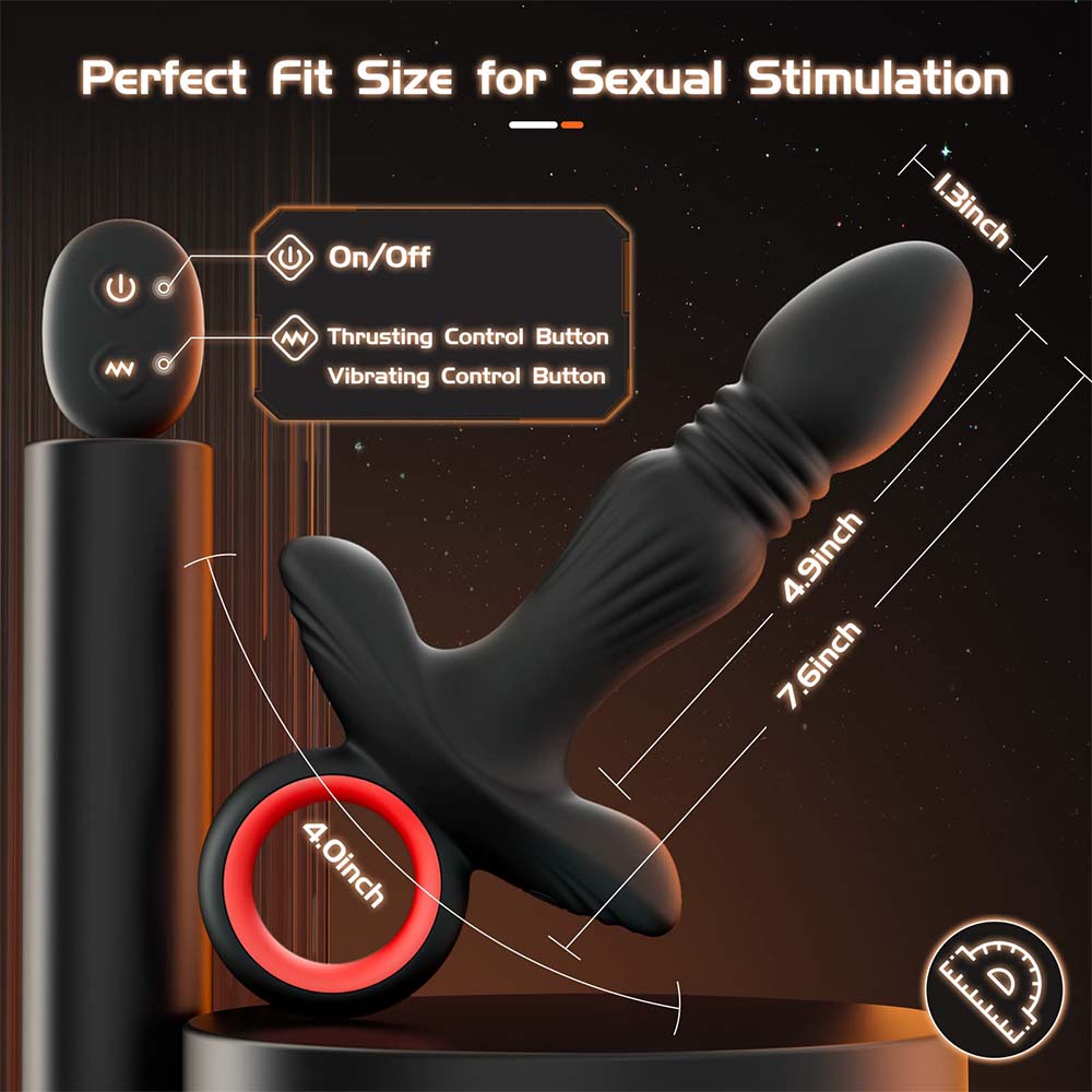 Wireless & APP Remote Control Thrusting Vibration Prostate Massager – product view 7