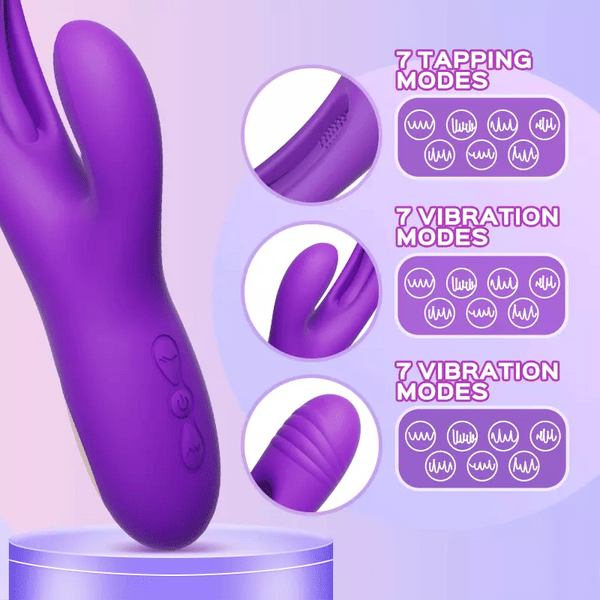 Bora - Rabbit Tapping G-spot Vibrator – product view 5