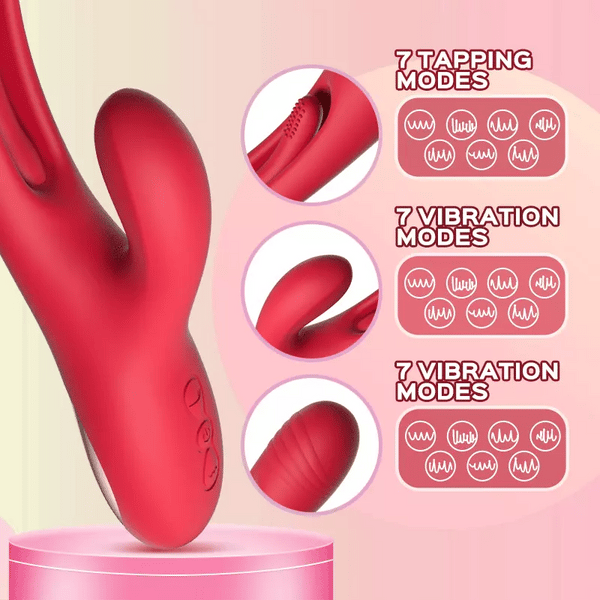 Bora - Rabbit Tapping G-spot Vibrator – product view 9