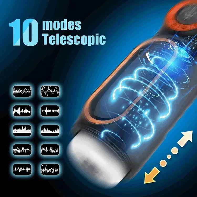 Fully Automatic Telescopic Sucking LCD Display Retractable Decompression Cup, No Need To Hold It By Hand！ – product view 3