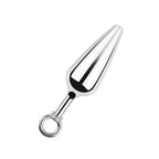 4-Pack Metallic Silver Butt Plug Set With Pull Ring Metal Butt Plug – product view 5
