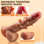 3 Thrusting & 9 Vibration G Spot Anal Stimulation Heating Dildo – product view 5