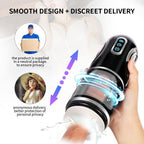 Sprint Male Automatic Stroker - 7 Thrusting Rotation Voice 3D Textured Male Sex Toy with Suction Base – product view 6