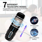 Sprint Male Automatic Stroker - 7 Thrusting Rotation Voice 3D Textured Male Sex Toy with Suction Base – product view 3