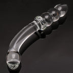 Purple & Pink & Transparent Crystal Glass Dildo G-spot Massager – product view 16