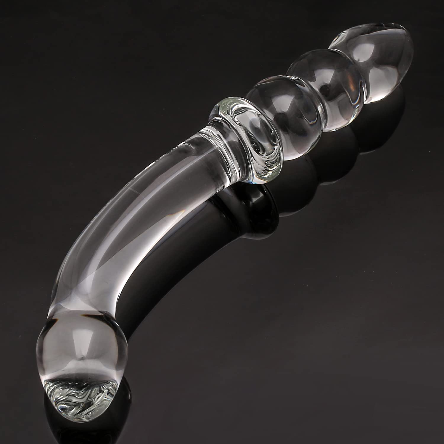 Purple & Pink & Transparent Crystal Glass Dildo G-spot Massager – product view 16