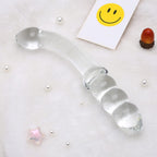 Purple & Pink & Transparent Crystal Glass Dildo G-spot Massager – product view 12