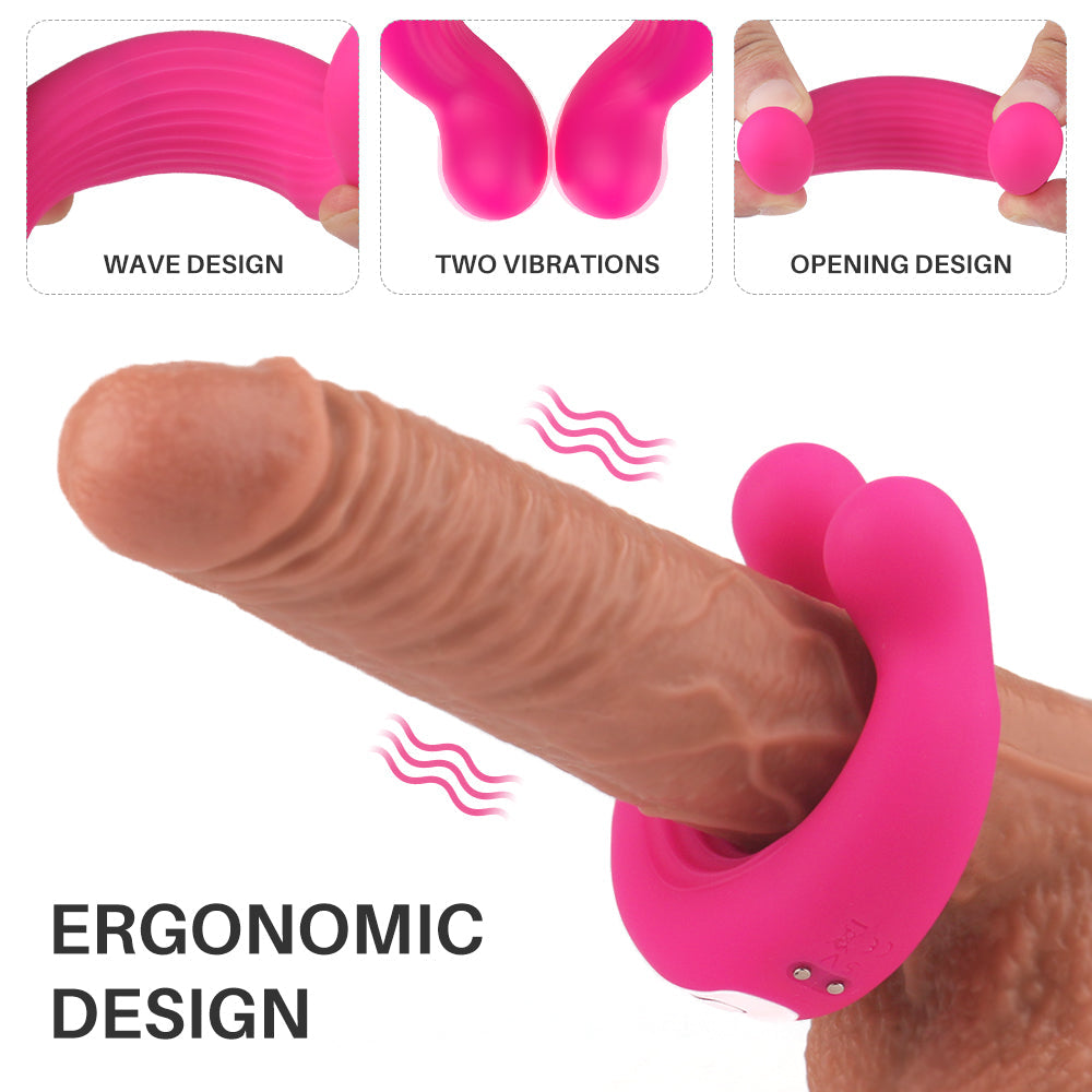 Silicone Vibrating Massage Penis Ring – product view 3