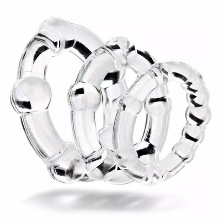 Crystal Male Cock Rings & Erection Rings Delay Training Sets – product view 2