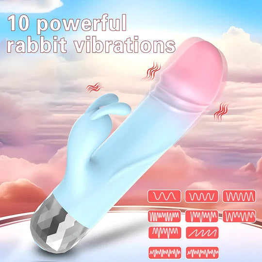Mini Rabbit Vibrator with 9 Powerful Vibration Modes – Compact Bullet Dildo