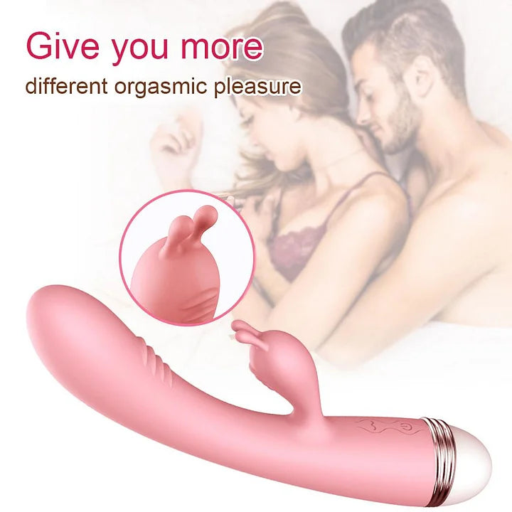 Dual Stimulation Rabbit Vibrator – 10 Vibration Modes, Waterproof & Rechargeable