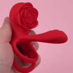 Connection Dual Romance Rose Vibrating Cock Ring – product view 2