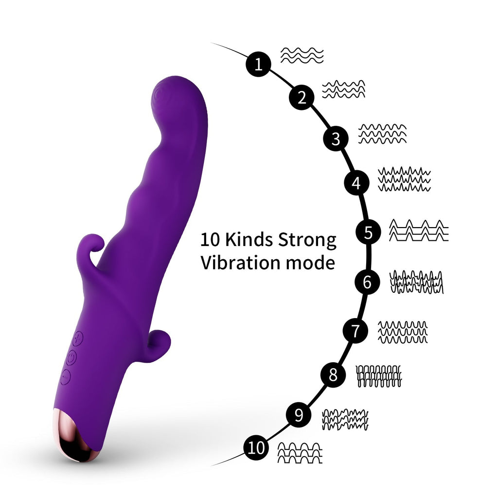 10 Speeds Dildo Vagina Clitoris Anal Massager – product view 2