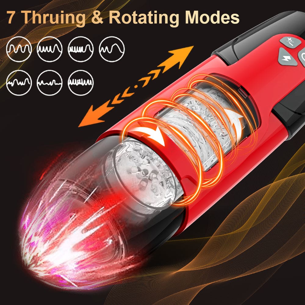 Dark Night 7 Thrusting Rotation Mode Male Stroker With Voice Interaction — product image 9