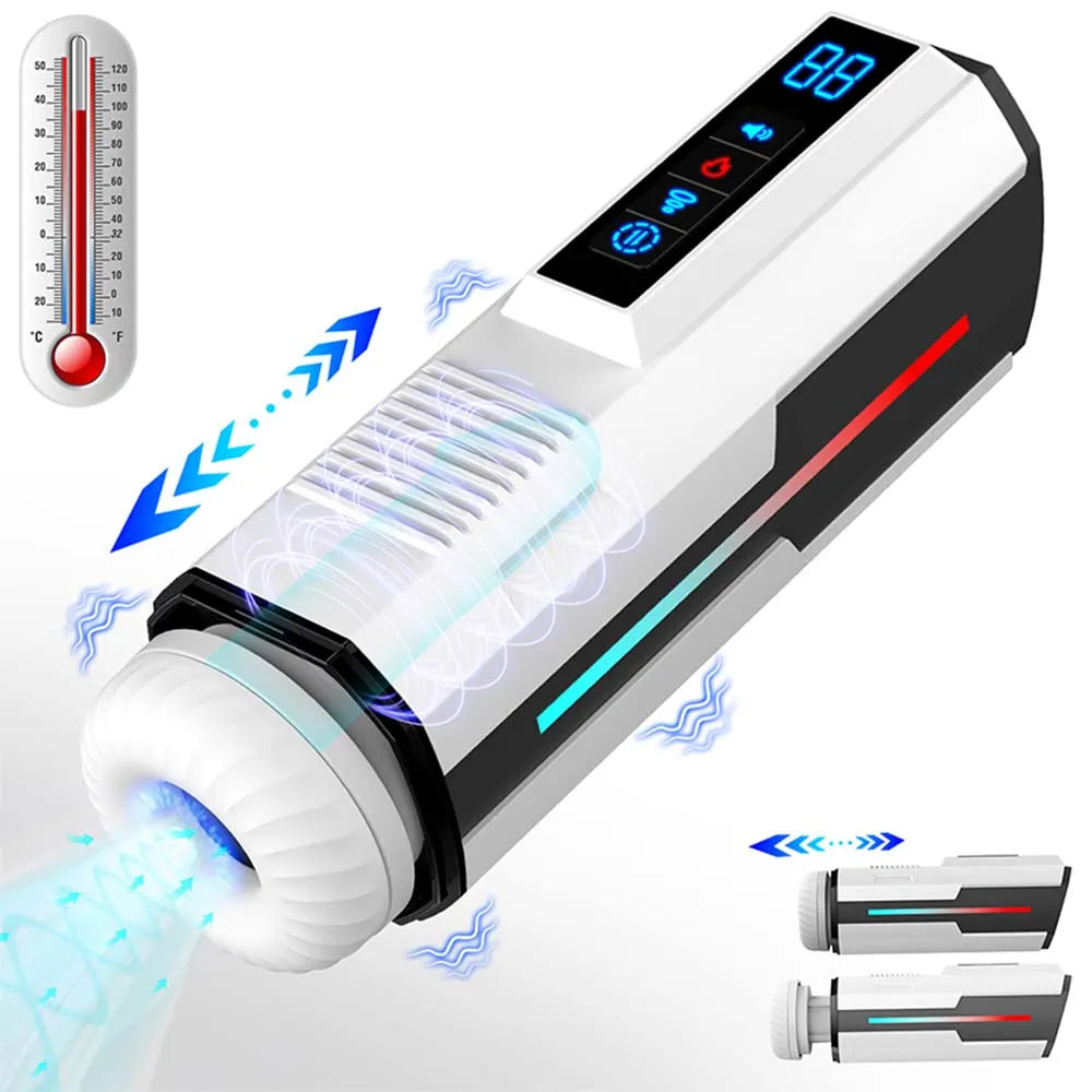 Intelligent Heating Fully Automatic Telescopic Rotating Intelligent Voice Heating Strong Suction Male Stroker — product image 2