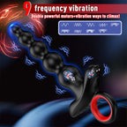 9 Vibration Modes Remote Control Butt Butt Plug Anal Beads Prostate Vibrator – product view 3