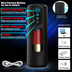 9-Frequency Telescopic Vibration Sucking Voice Heated Aircraft Male Stroker – product view 6