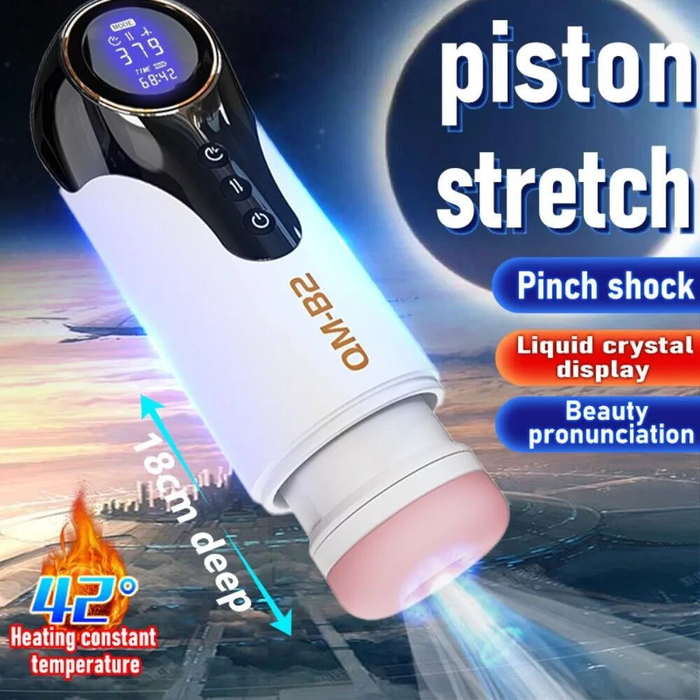 Qm-B2 Automatic Male Stroker Heating, Piston Retractable 7 Vibrations 3 Strengths Men Sex Toy — product image 5