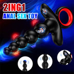 9 Vibration Modes Remote Control Butt Butt Plug Anal Beads Prostate Vibrator – product view 2