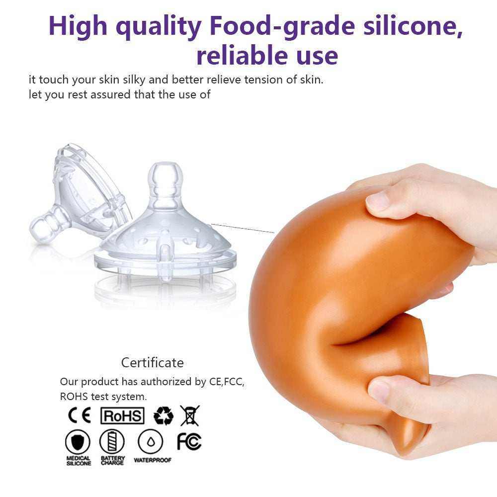 Dragon Egg Silicone Butt Plug Unisex Thrusting Butt Plug – product view 4