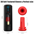 9-Frequency Telescopic Vibration Sucking Voice Heated Aircraft Male Stroker – product view 10