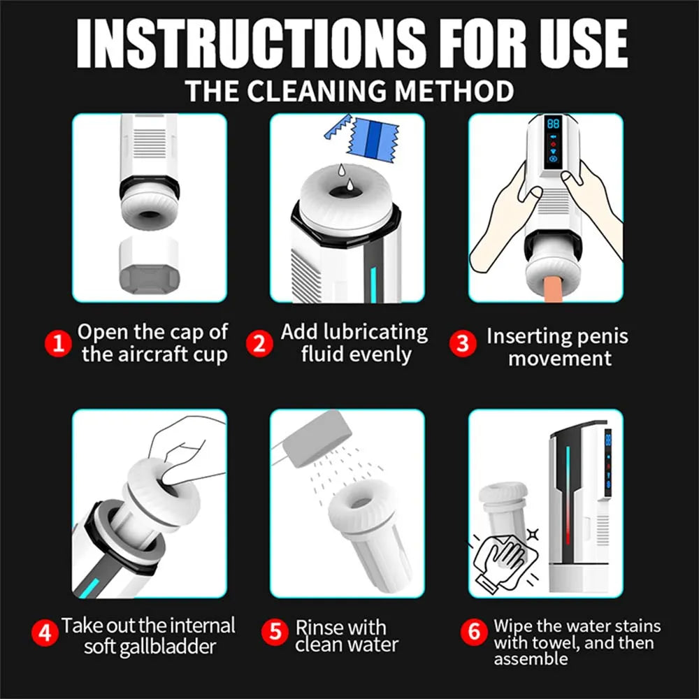 Intelligent Heating Fully Automatic Telescopic Rotating Intelligent Voice Heating Strong Suction Male Stroker — product image 8