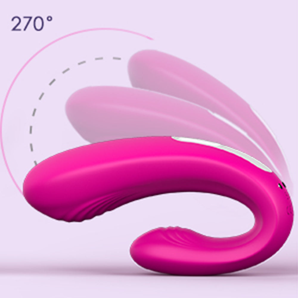 9 Frequency Vibration Couples Vibrator Wireless Remote Pink Vibrator – product view 15