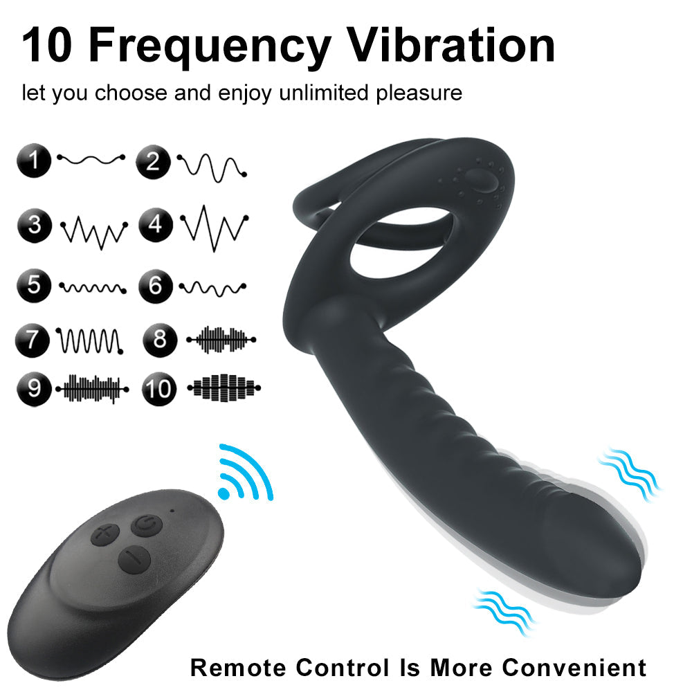 Single Ring Lock Sperm Anal Plug Retractable Prostate Massager – product view 6
