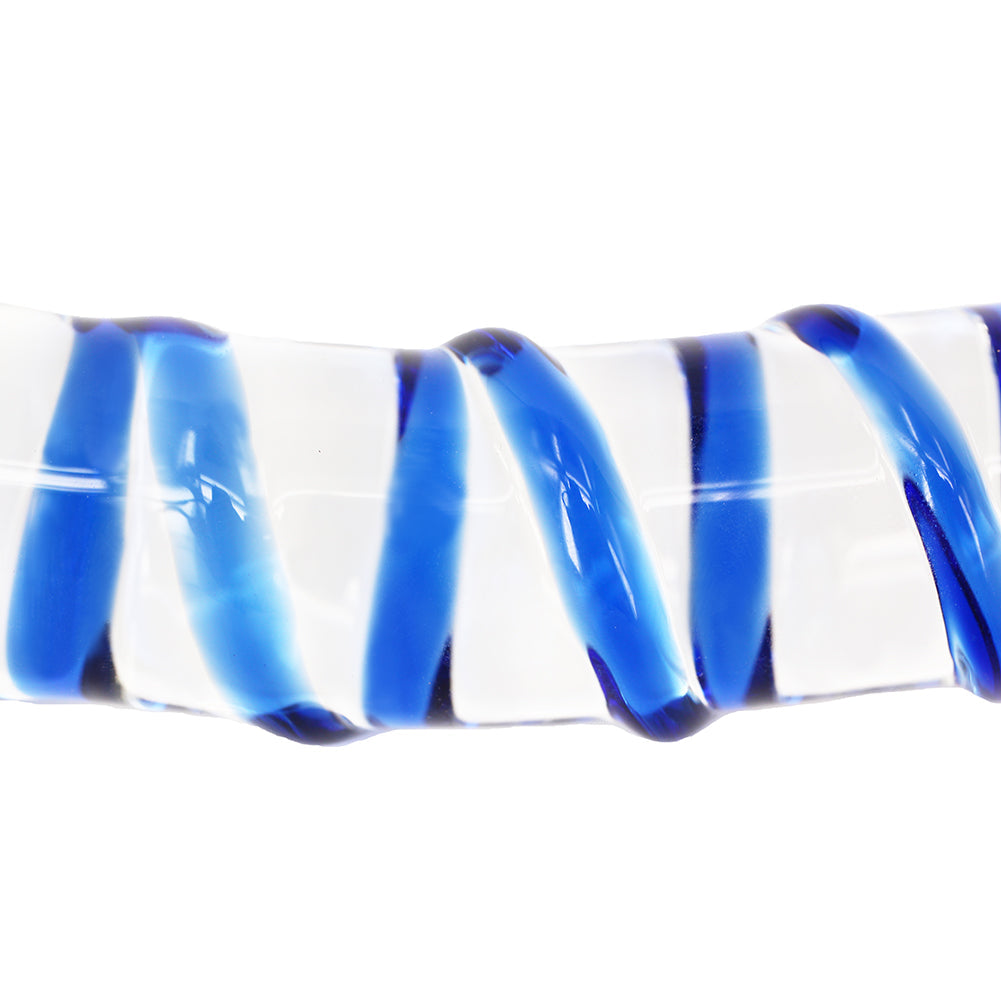 Colorful Ribbon Glass Dildo Crystal Female Masturbation Wand – product view 5