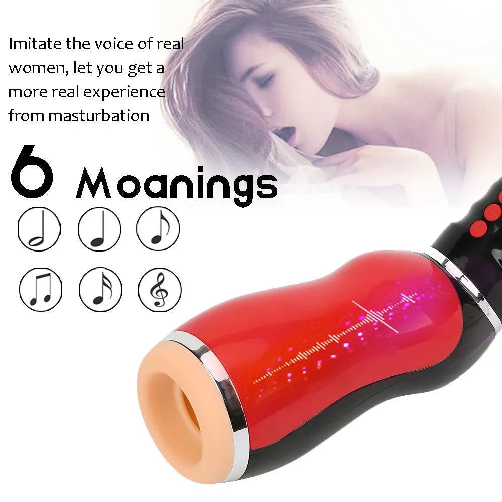 Airbag 10 Vibrating 5 Sucking Voice Male Stroker Realistic Oral Sex Deep Throat Heating Artificial Vagina Male Stroker – product view 2