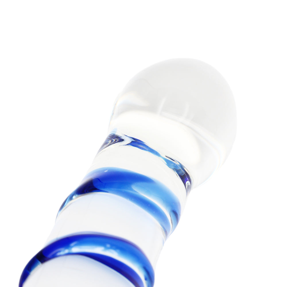 Colorful Ribbon Glass Dildo Crystal Female Masturbation Wand – product view 6